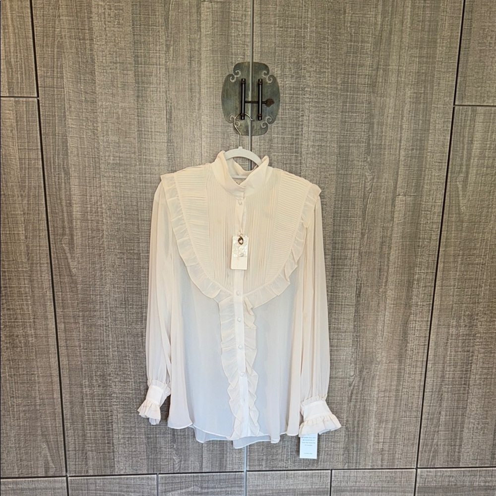 For‎ Love & Lemons Vivi Pintuck Blouse